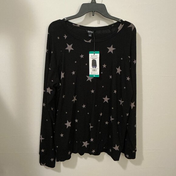 Buffalo David Bitton Womens Size XL Crewneck Cozy Top Pullover Sweatshirt - Picture 1 of 4